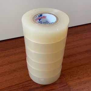 NWOT 6 rolls of new sports (hockey) clear tape